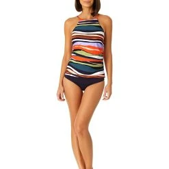Anne Cole High Neck Tankini
