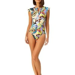 Anne Cole Flutter Zip One-Piece