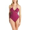 Bleu Rod Beattie Don't Mesh With Me Halter One-Piece