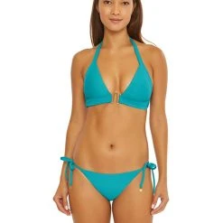 Trina Turk Ripple Ribbed Halter Top