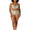 Anne Cole Plus Size Retro Twist Underwire Top