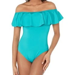 Trina Turk Monaco Off-the-Shoulder Bandeau One-Piece