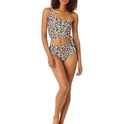 Anne Cole Long Line Tie Side Top