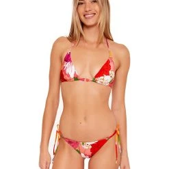 Trina Turk Sunny Bloom Knotted T-Back Tri