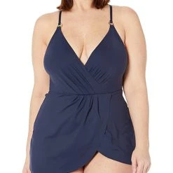 Anne Cole Surplice Maillot Swimdress