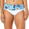 Calvin Klein Women's Solid Fold Over Waistband Full Bikini Bottom Swimsuit